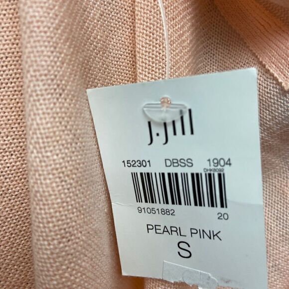 J Jill Pink Linen Blend Cardigan - Picture 6 of 8